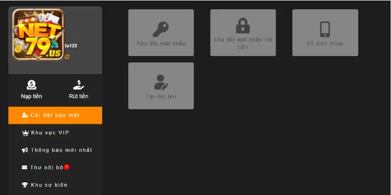 Tiến hành xác thực tài khoản